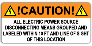 #22 - CAUTION POWER SOURCE